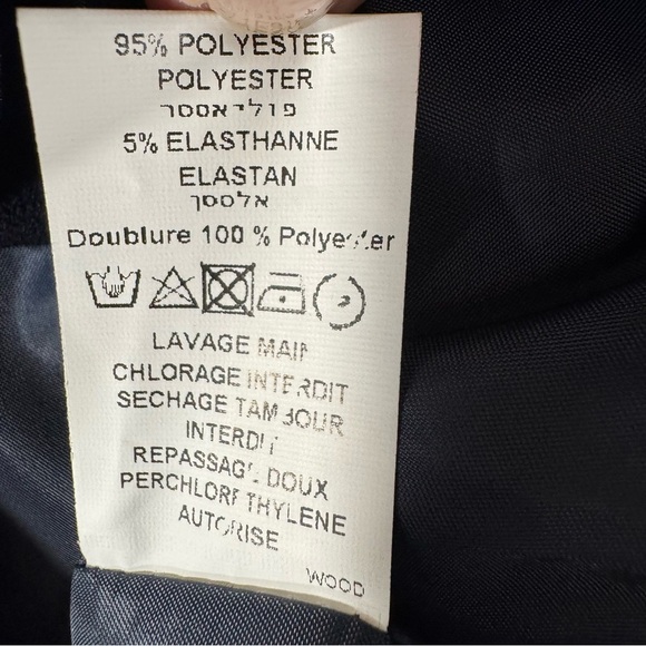 Hippocampe Paris Navy Nautical Marine Emblem Blazer - Picture 8 of 9